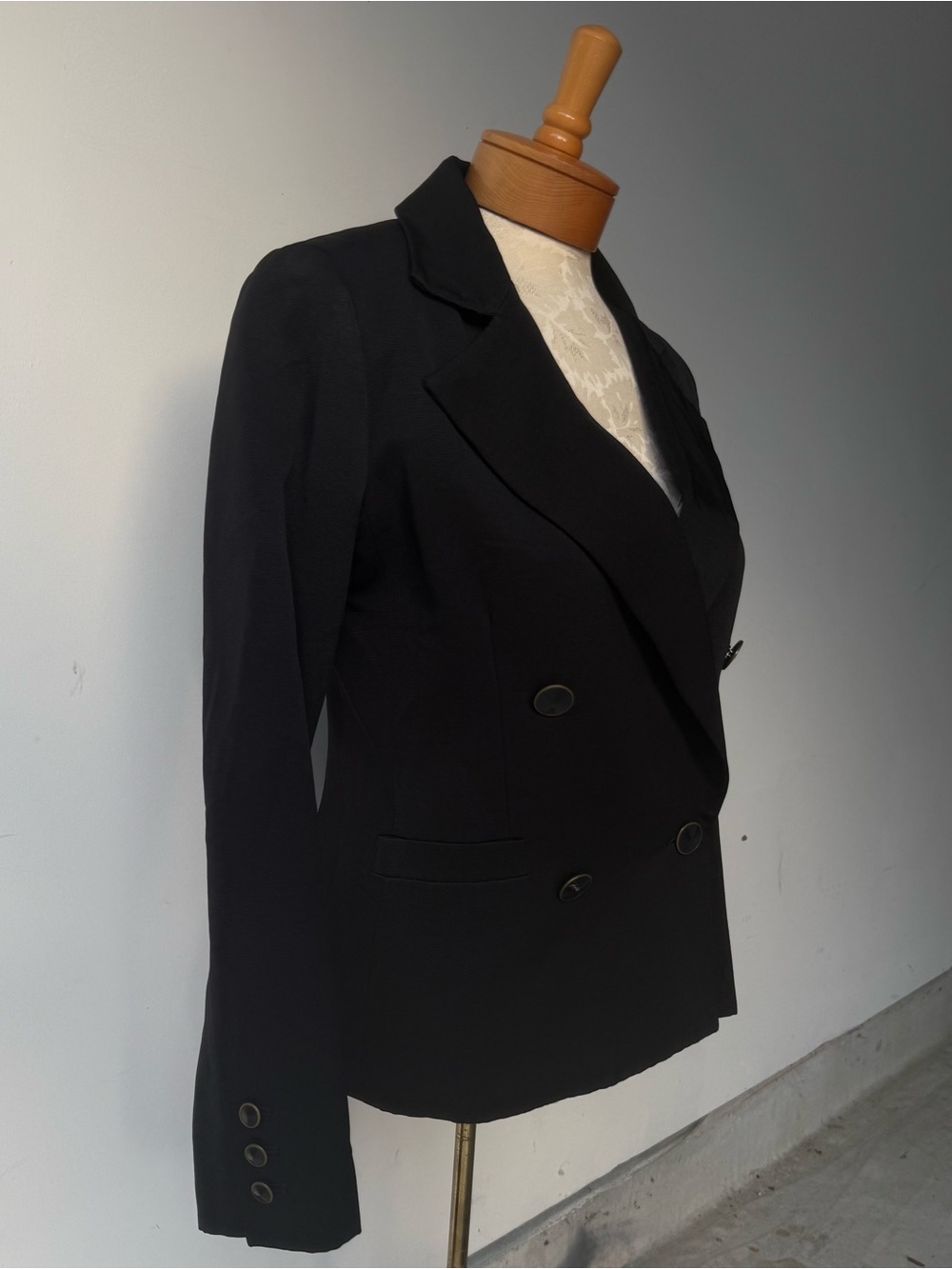 CAbi Black Double-Breasted Women’s Blazer